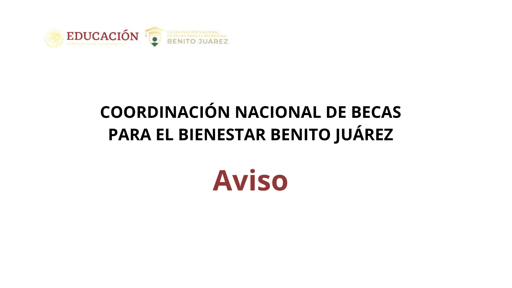 Coordinación Nacional de Becas para el Bienestar Benito Juárez