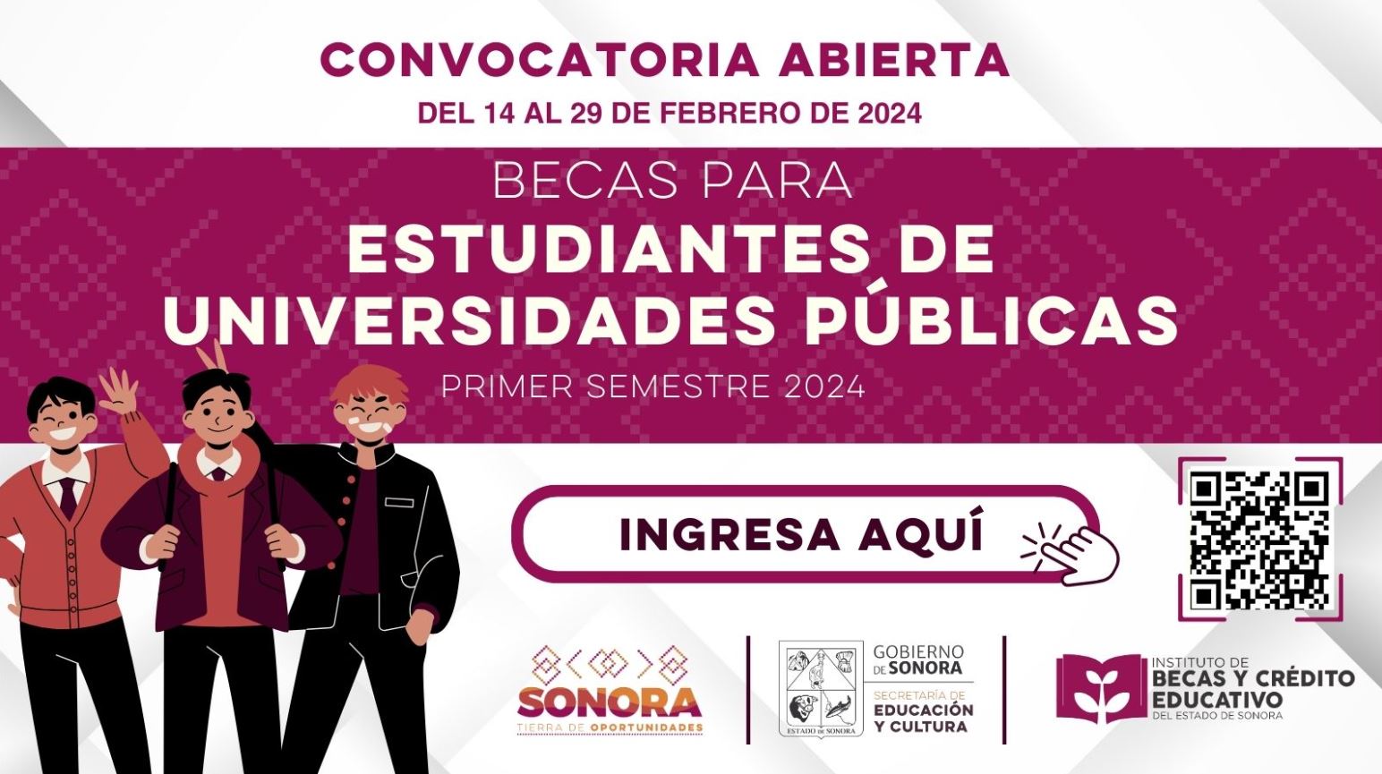 Becas para estudiantes de universidades públicas 1er semestre 2024 – CERRADA
