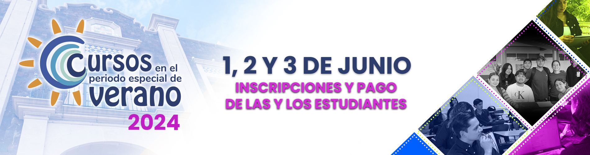 Inscripciones y pago de los Cursos especiales de Verano 2024