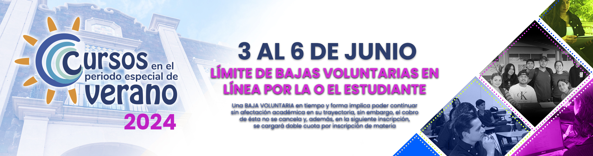 Bajas voluntarias en Cursos Especiales de Verano 2024