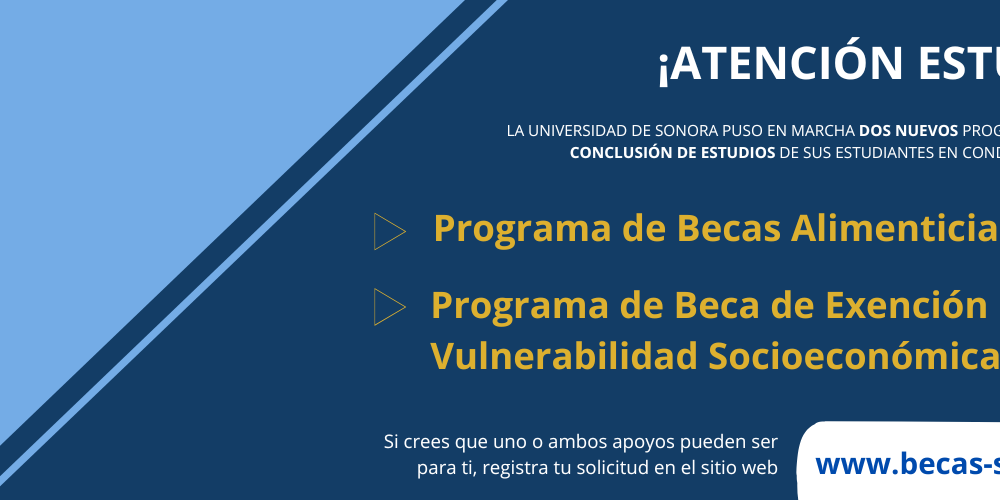 Anuncia UNISON Becas