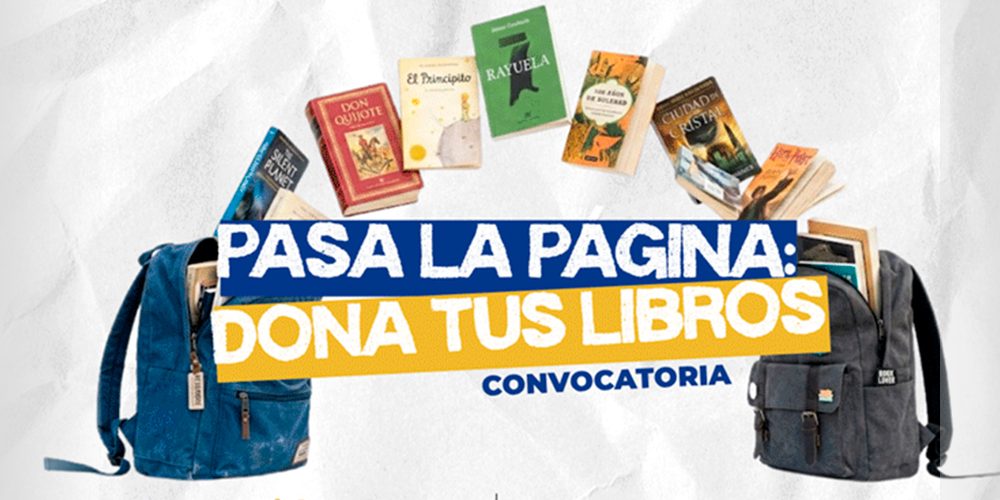 Convocatoria Pasa la página: dona tus libros